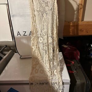 Say What? Ivory Lace Overlay